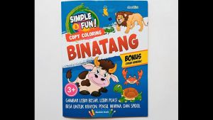 Buku Mewarnai Copy Coloring Binatang Bonus Stiker Aktivitas Anak