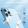 10W USB A To Type C Cable For Samsung Galaxy s8s10 Htc Xiaomi Huawei android phone 3A Fast Charging Charger Cable Accessories 1M. 