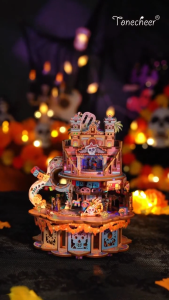 Tonecheer Dreams Wander Rotating Music Box (TQ076) DIY Wooden Musical Movement Box