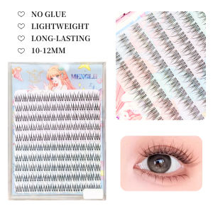 Self Adhesive False Eyelashes Clusters With Clear Band Reusable No Glue Needed For Stress Free Quick Lash Application Daily Wear
