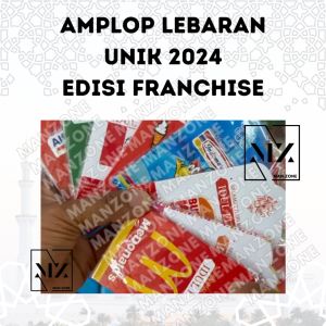 10 PCS Amplop Lebaran New 2024 - Amplop Lebaran Edisi Franchise Waralaba - Amplop Idul Fitri Lucu Karakter Unik
