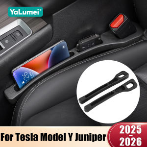 For Tesla Model Y Juniper Launch 2025 2026 EV 2PCS Universal Car Seat Leak Proof Strips Gap Side Seam Filler Storage Accessories