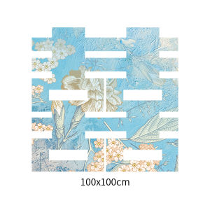 Wedding Decoration Red Double Happiness Character Hanging Curtain Engagement New Home Bedroom Living Room Photo Background