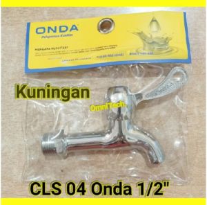 "ORI" Kran Keran Air Tembok Taman Wudhu Mesin Cuci 1/2" Onda CLS 04 Kuningan CLS04