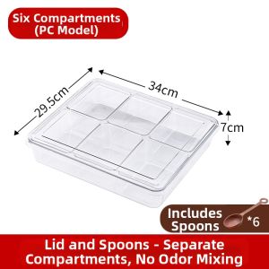 Multi-compartment Stainless Steel Spice Box