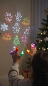 36PCS Finger Lights Christmas Party Favors Glow in the Dark Light Up Toys Gifts Stocking Stuffers Xmas Goodie Bag Fillers