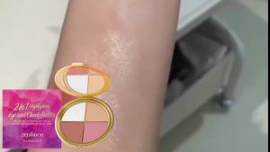 EELHOE | Zephoco 2-in-1 Highlighting Eye & Cheek Palette -Soft Shimmery TonesBlendable FormulaAll-in-One for Glowing Eye & Cheek Makeu