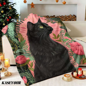 Beast Kingdom | Noir Bloom Winter Summer Flannel Blanket Throw Fleece Soft Fuzzy Plush Cozy Fleece Blankets for Sofa Ideal Gifts