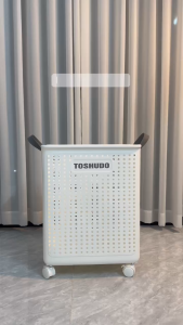 TOSHUDO Giỏ Đựng Quần Áo - Đồ Đa Năng Có Bánh Xe Cỡ Lớn Có Tay Cầm Nhựa ABS Nguyên Sinh