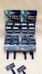 Klik-Beli Alat Pisau Cukuran Mister Cukur 2 Mata Pisau / Pencukur Kumis Jenggot / Men Disposable Razor - 1 Pcs