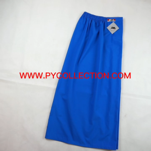 BC008 - BAJU SEKOLAH JENAMA BLACK CAT - KAIN MENENGAH SUSUN TEPI BIRU COTTON