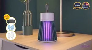 USB Rechargeable Portable Electric Shock Mosquito Insect Fly Killer Lamp Trap Light Lampu Perangkap Lalat Nyamuk