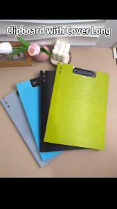 Long Clip Board with Cover Waterproof Folder Organizer Thickened Writing Board Foldable Clipboard Office Supplies