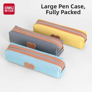 deli | Moriandi Color Large Capacity Oxford Fabric Pencil Case