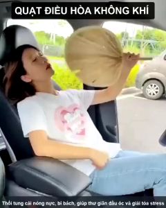 Quạt đôi 24V xoay 360 độ trên ô tô Quạt mini đôi để trên xe ô tô tiện lợi Quạt điều hòa làm mát không khí Quạt thông gió