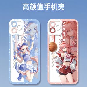 Genshin Impact Heart Sea God Son Pulse Collaborative Phone Case Compatible with Apple 16 iPhone 15 Xiaomi 14 Redmi K80 Huawei Mate70 Honor Vivo iQOO 13 Anime Creative Protective Shell