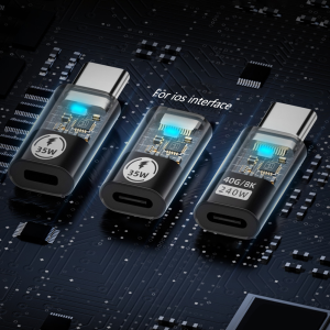 สำหรับ Apple USB-C ตัวเมียไปยังอะแดปเตอร์ตัวผู้35/240W ชนิด PD ชาร์จเร็วเป็นอะแดปเตอร์สำหรับ Apple iPhone 15ซีรีส์/Samsung