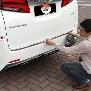 Toyota Alphard Vellfire AGH30 Toyota Alphard Vellfire AGH30 Tailgate Trim Boot Decorate Boot Lip Steel Rear Trunk Boot T
