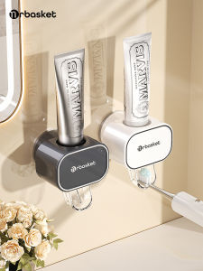MONLEYTA | Giá đỡ kẹo đánh răng treo tường tự động bơm kẹo đánh răng cho trẻ em đồ dùng tiện dụng