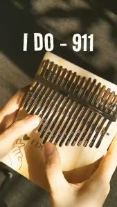 Đàn kalimba 17 phím khắc chữ I DO nguyên khối QUYNHLEMO làm quà tặng sinh nhật đầy đủ phụ kiện