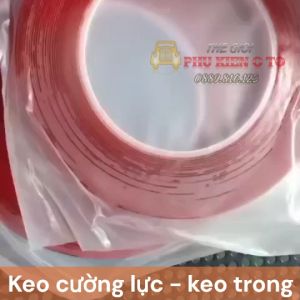 Băng Keo 2 Mặt Cường Lực 3M 4229P (Cuộn dài 30m) bản 2cm trong và đục siêu dính