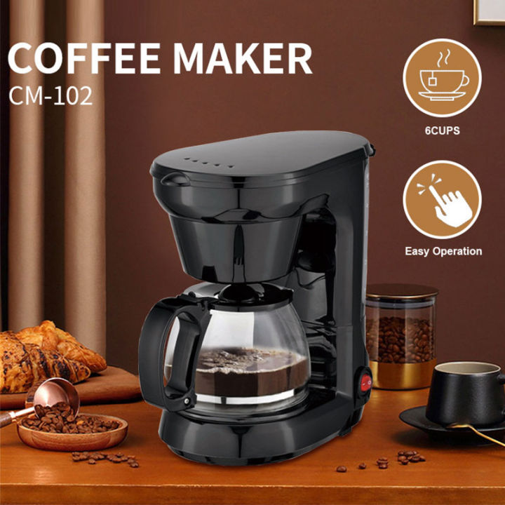 Coffee Maker 0.75L 6cups Home use Electric Coffee Maker Machine with Keep Warm Function Lazada PH