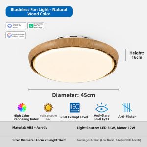 DENGJIAN | Smart Ceiling Fan Light For Bedroom