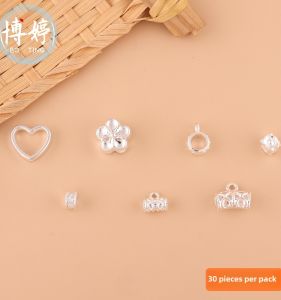 Silver-Plated Peach Blossom Heart Spacer Beads: A Guide to DIY Jewelry