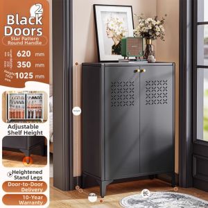 ZHUOHE | Household Steel Shoe Cabinet For Entrance Hallways And Elevator Entrances With Wall Mounting