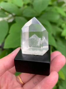 Rare💯Clear Quartz Tower — With a Natural Mountain Scene❄️⛰️