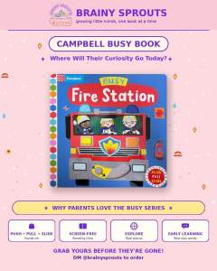 🚒🔥🧯 To the Rescue! — Campbell Busy Fire Station is the Bravest Toddler Book Around! 🚒🔥 🧯 Interactive Push Pull Slide Board Book for Toddlers