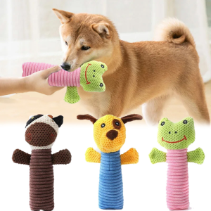 Plush Puppy Dog Stuff Chew Toy for Small Dogs Teeth Cleaning Squeaker Pet Toys Interaction Toys