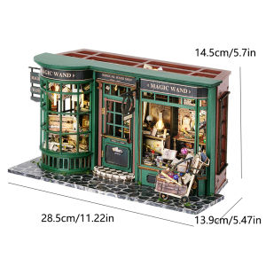 Magical Doll House Wooden 3D Puzzle Handmade Assembly Building Model Kit Production of Small Room Toy Decorations with Furniture