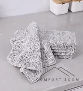 Japanese Bamboo Charcoal Microfiber Cleaning Cloth / Dish Towel / Dish Cloth / Water-Absorbing Kitchen Towel