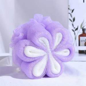 Bông Tắm Lưới Tròn Tạo Bọt Hình Hoa Siêu Mềm Mại Tẩy Tế Bào Chết An Toàn Cho Da