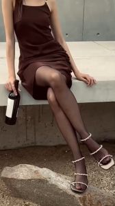 รองเท้าส้นสูง รุ่น Kyla Collection - Black White Nude