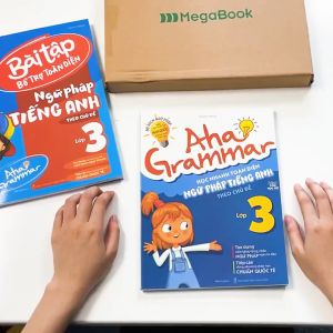 Sách Combo 2 cuốn Aha Grammar – ngữ pháp & bài tập bổ trợ toàn diện ngữ pháp tiếng Anh lớp 3 (Tặng khóa học online) - Megabook