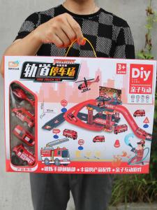 Kids Boys Fire Truck Engineering Vehicle Track Parking Lot Toy Airplane Kindergarten Training Class Gift Box Gift