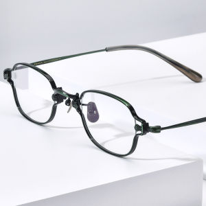 FONEX Pure Titanium Glasses Frame Men Brand Design Vintage Retro Small Square Eyeglasses Women Japanese High-Quality Ultralight Spectacles Custom Optical Eyewear KMN186