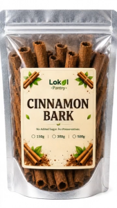 Lokal Pantry Cinnamon Sticks (Cinnamon Bark) | Premium Whole Spice | Natural Cooking Ingredient for Baking Desserts Tea Coffee Soups Stews Curries Sauces Marinades Rice Dishes Spice Blends & Everyday Culinary Use