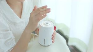 เครื่องทำความชื้น  น้ํามันหอมระเหย พร้อมไฟ  เครื่องพ่นอโรม่า ครื่องพ่นไอน้ำ Aroma Diffuser ควันเยอะ