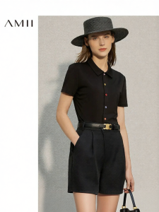 AMII | Stylish & Comfortable Short-sleeve Polo Shirt