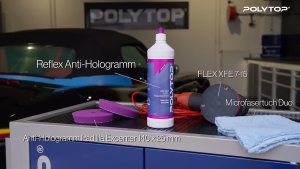 POLYTOP Reflex Anti Hologramm 1 LITER Kompon Halus Penghilang Baret Halus Rambut Swirl Mark Hologram Haze