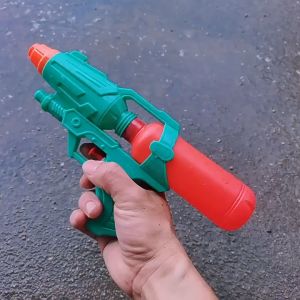 27cm Button-Type Trigger Water Gun Toy 400ML Capacity Summer water play  beach long outdoor sports fighting water games