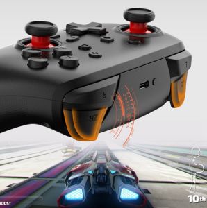 S07 Wireless Gamepad Joystick Controller with Motor & Turbo Vibration for PS 3, PS 4, Android/iOS, Switch, and PC