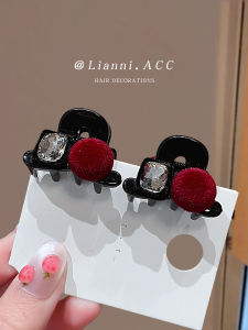 Mini Pearl Hair Clip Womens Small Hair Claw Fringe Clip Stylish Korean Style Acrylic Hair Accessories for Daily Use