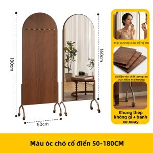 Gương Chiều Dài Di Động Có Giá Treo Quần Áo