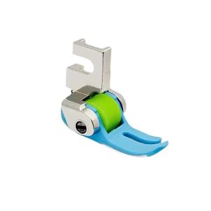 Adjustable Invisible Zipper Foot for Sewing Machine with Roller 1 Piece Precision Presser Foot for DIY Clothes Crafting