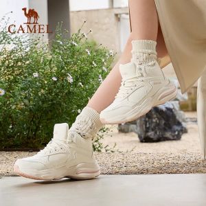 Cameljeans ขนแกะให้ความอบอุ่นกันน้ำสำหรับผู้หญิงรองเท้ากีฬากันลื่นสำหรับฤดูหนาวใหม่