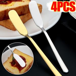 4/1pcs bơ dao dao thép không gỉ máy cắt phô mai dao tay cầm dài bánh mì mứt spreaders Kem bánh mì nướng dao kéo thanh lịch dụng cụ nhà bếp
